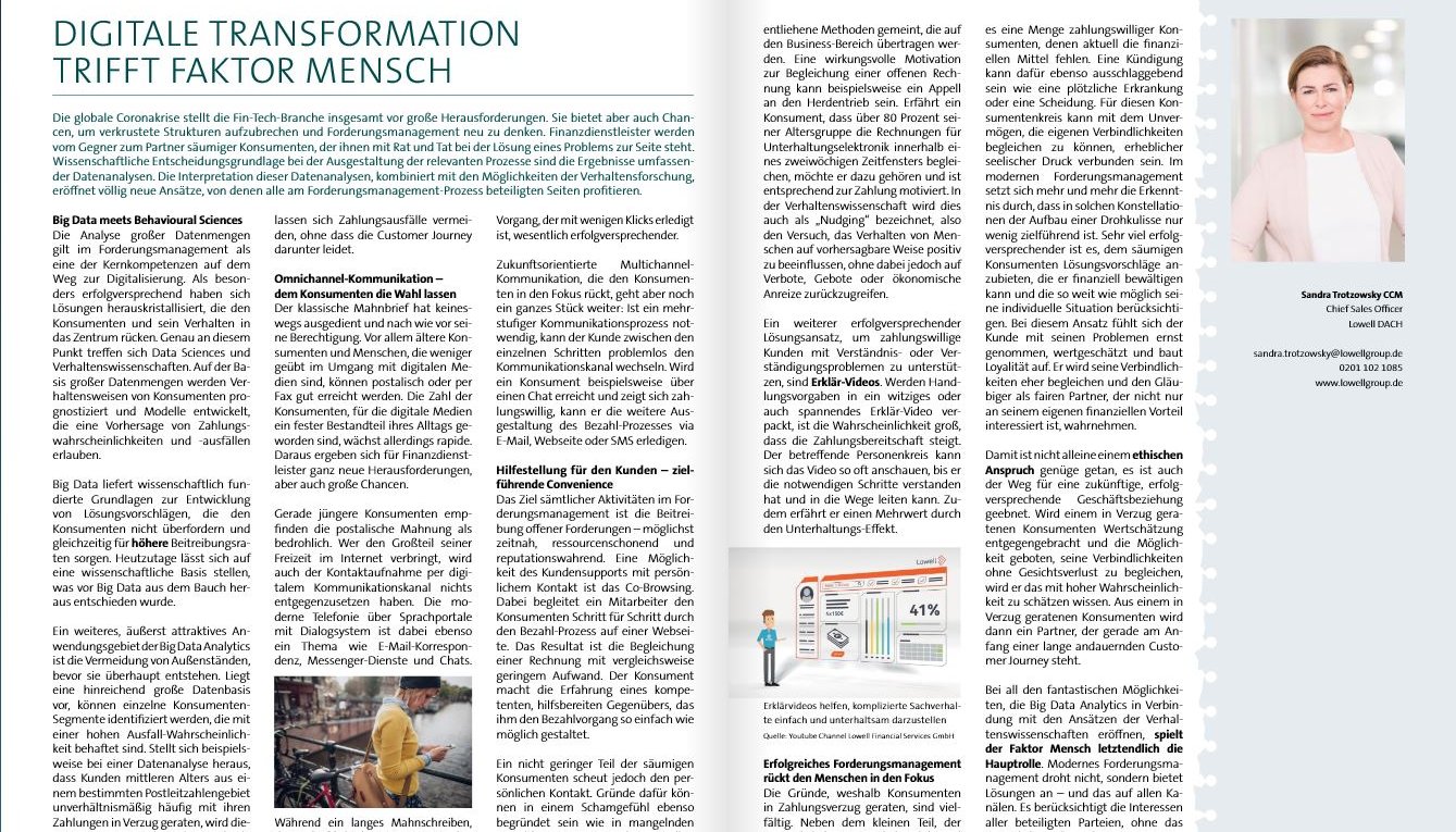 Auszug aus Credit Manager Ausgabe Dez 2020